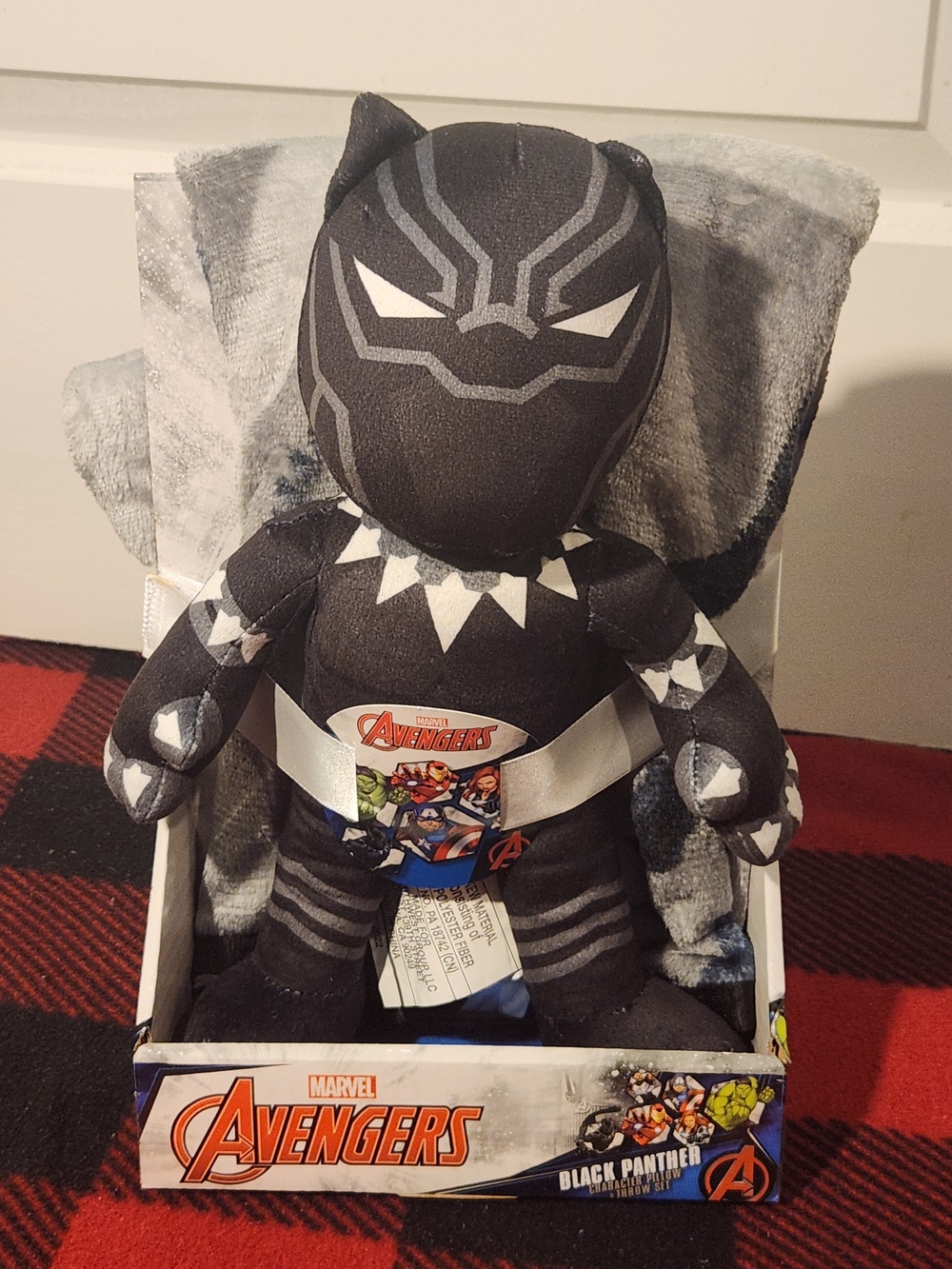 Marvel Black Panther Plush - Black and Silver Accents